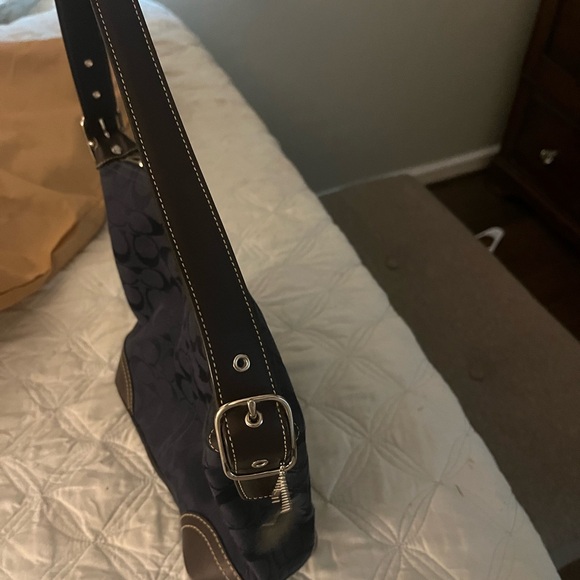 Coach, navy blue shoulder bag - Picture 3 of 4